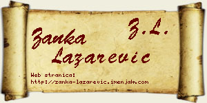 Žanka Lazarević vizit kartica